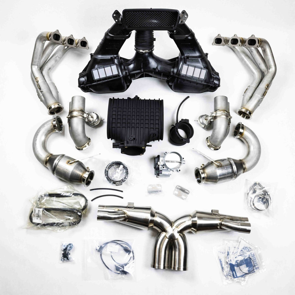 D3 Street Header/93mm Intake Kit/Optional Lifetime Muffler Power Package (2014 - 2016 991.1 GT3) - Dundon Motorsports