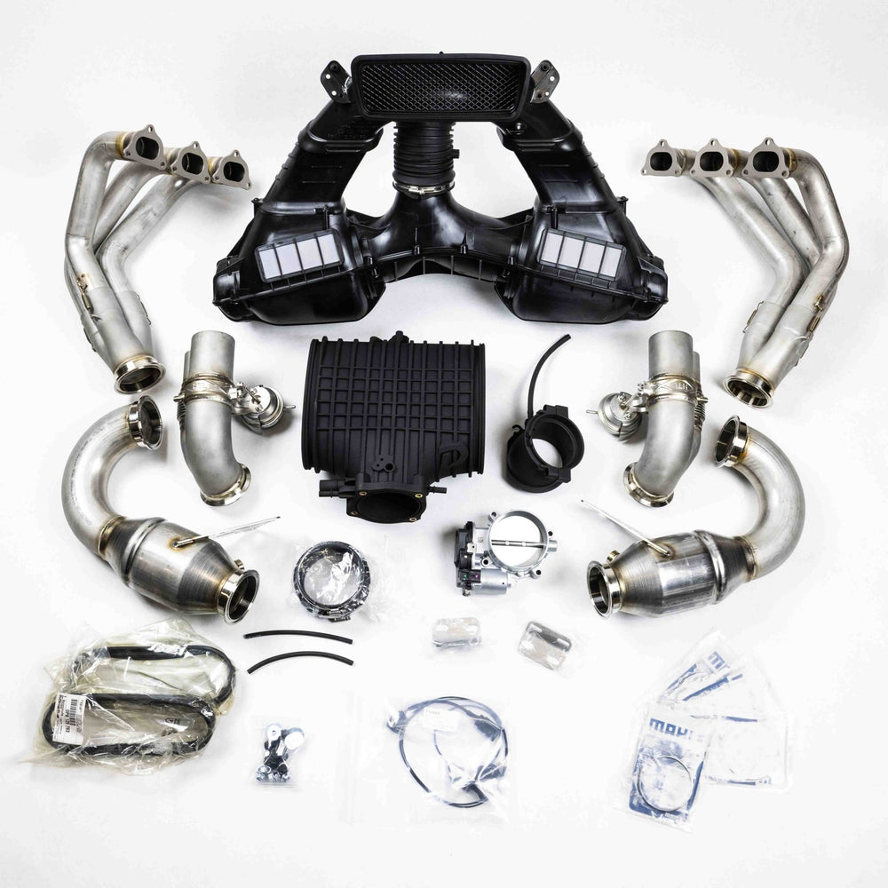 D3 Street Header/93mm Intake Kit/Optional Lifetime Muffler Power Package (2014 - 2016 991.1 GT3) - Dundon Motorsports