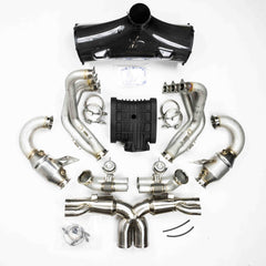 D3 Street Header/93mm Intake Kit/Optional Lifetime Muffler Power Package (2019 - 2020 991.2 GT3RS) - Dundon Motorsports