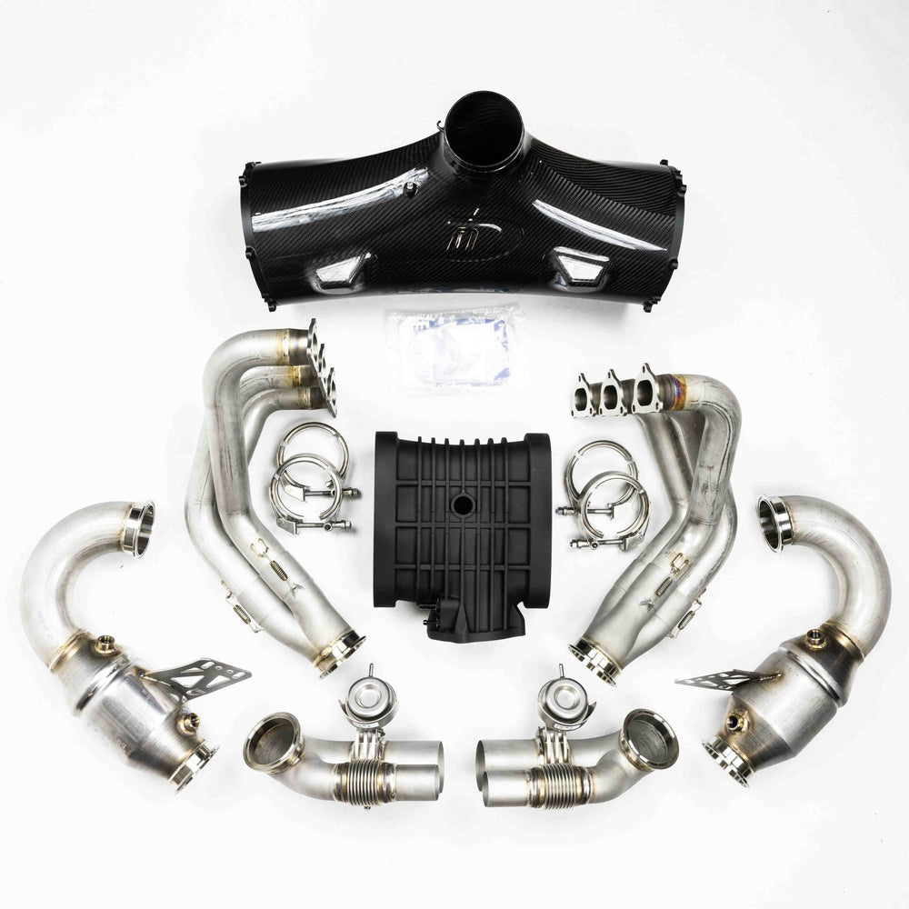 D3 Street Header/93mm Intake Kit/Optional Lifetime Muffler Power Package (2019 - 2020 991.2 GT3RS) - Dundon Motorsports