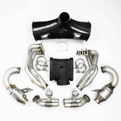 D3 Street Header/93mm Intake Kit/Optional Lifetime Muffler Power Package (2019 - 2020 991.2 GT3RS) - Dundon Motorsports