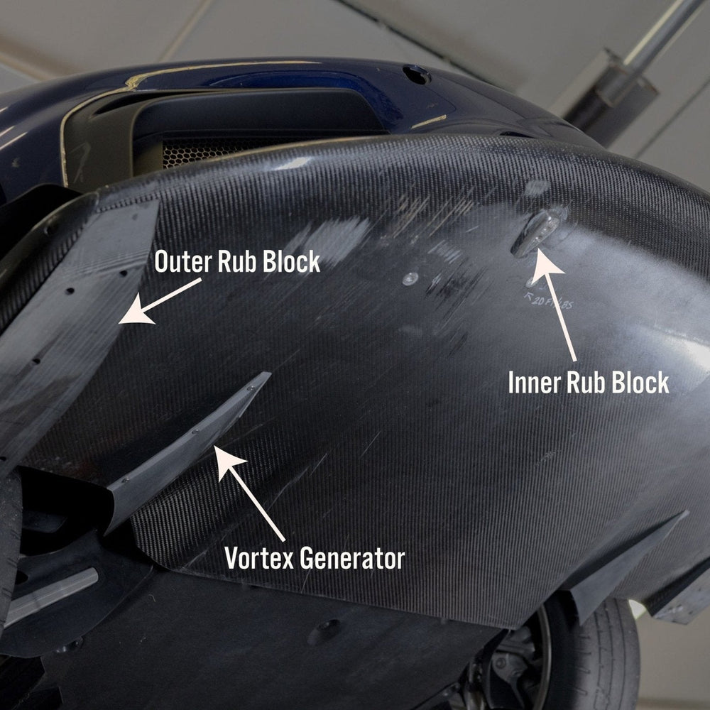 718 GT4RS Valkyrie Carbon Splitter with Dual Dive Planes - Dundon Motorsports