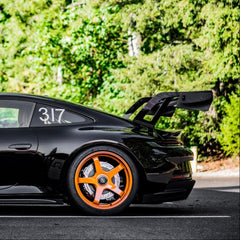 992 GT3 "Valkyrie" Carbon Swan Neck Wing Package Side View - Dundon Motorsports