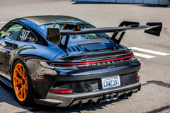 992 GT3 "Valkyrie" Carbon Swan Neck Wing Package Rear View- Dundon Motorsports