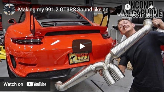 AdamLZ's 991.2 GT3RSR Street Headers & Inconel Megaphone Crack Pipe - Dundon Motorsports