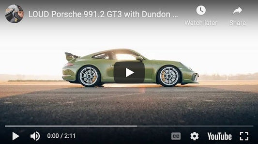 Dundon Race Header/Lifetime Loud Muffler on 991.2 GT3, FLAT OUT - Dundon Motorsports