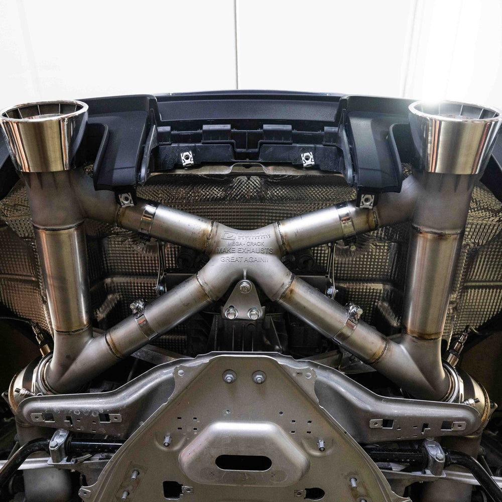 718 GT4 Street Header and Mega Crack Pipe Exhaust - Dundon Motorsports