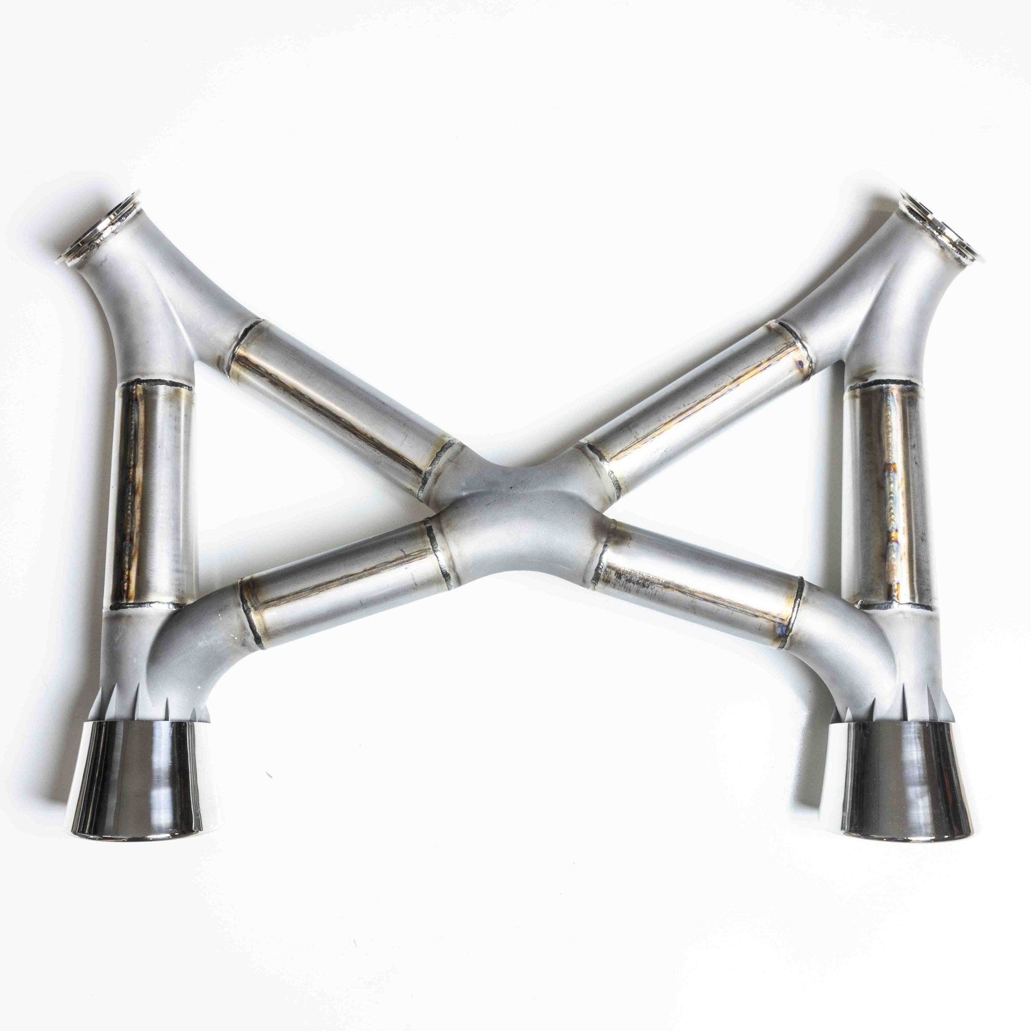 718 GT4 Street Header and Mega Crack Pipe Exhaust - Dundon Motorsports