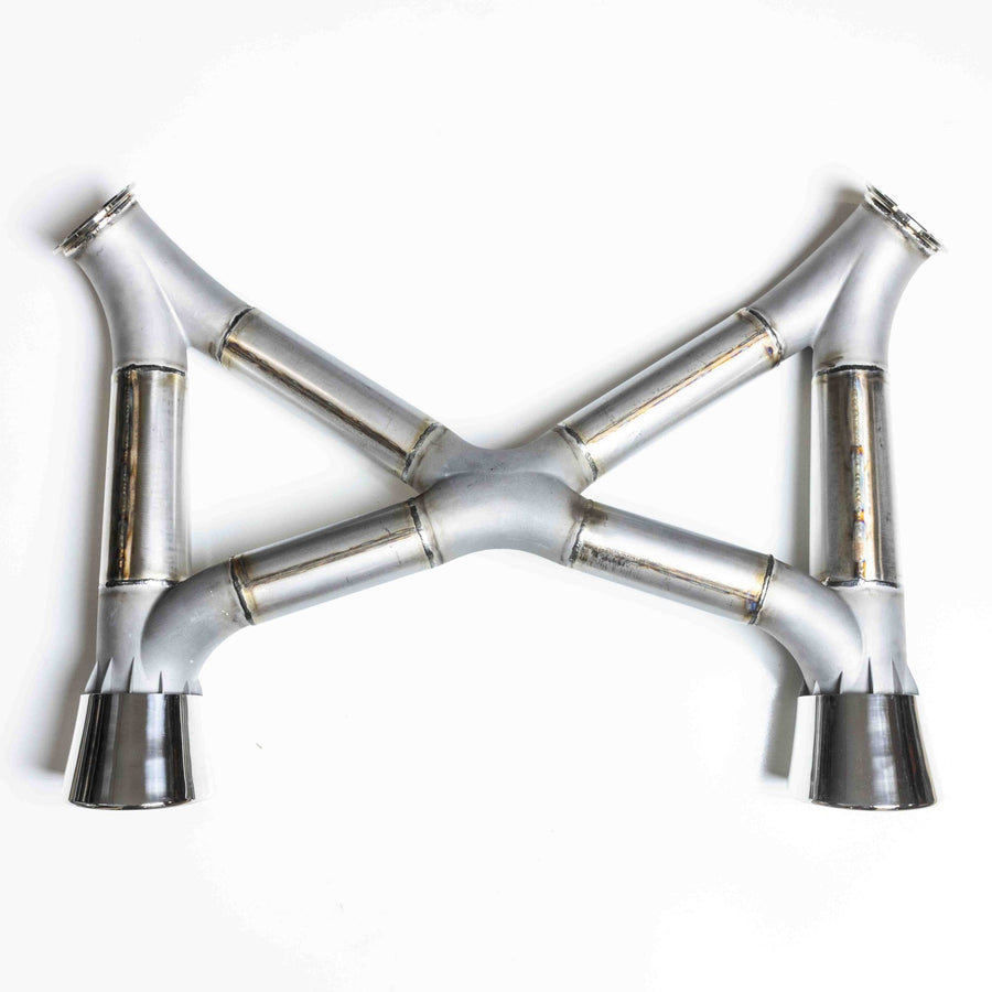 718 GT4 Street Header and Mega Crack Pipe Exhaust - Dundon Motorsports