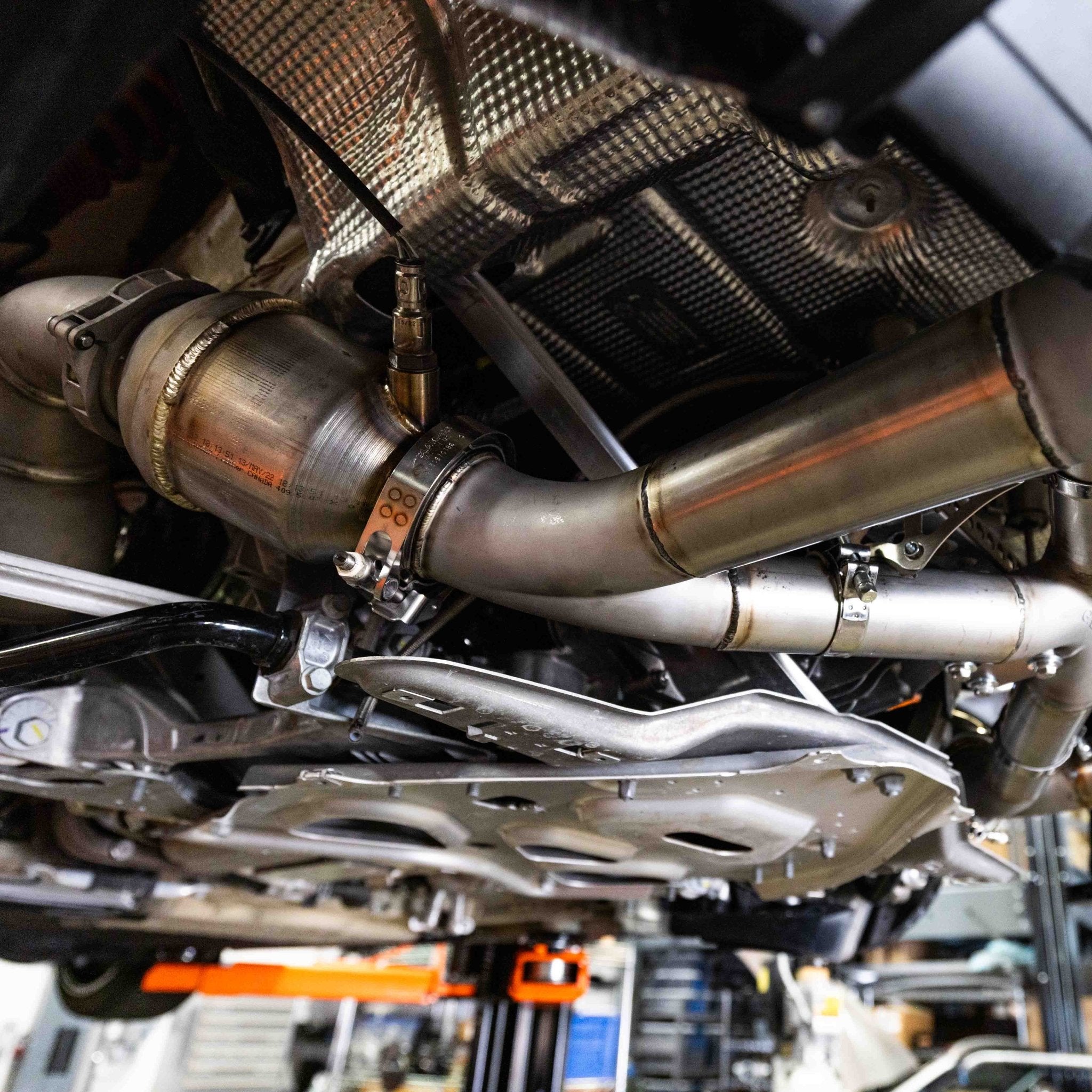 718 GT4 Street Header and Mega Crack Pipe Exhaust - Dundon Motorsports