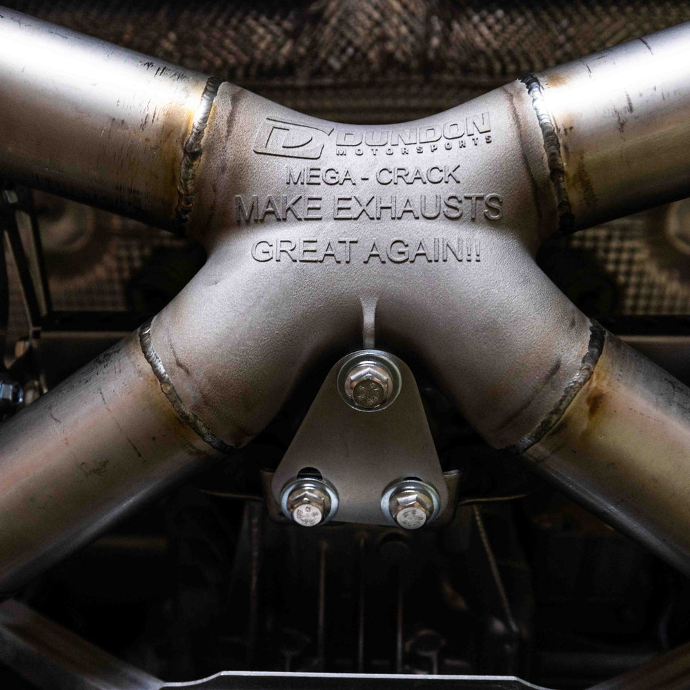 718 GT4 Street Header and Mega Crack Pipe Exhaust - Dundon Motorsports