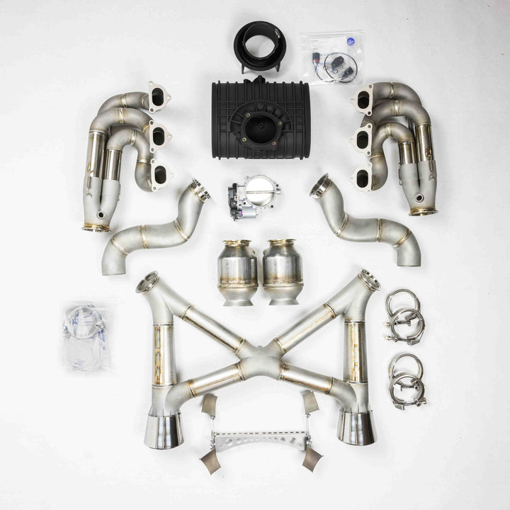 718 GT4RS D3 Power Package - 93mm Intake + Street Headers + MEGA CRACK PIPE