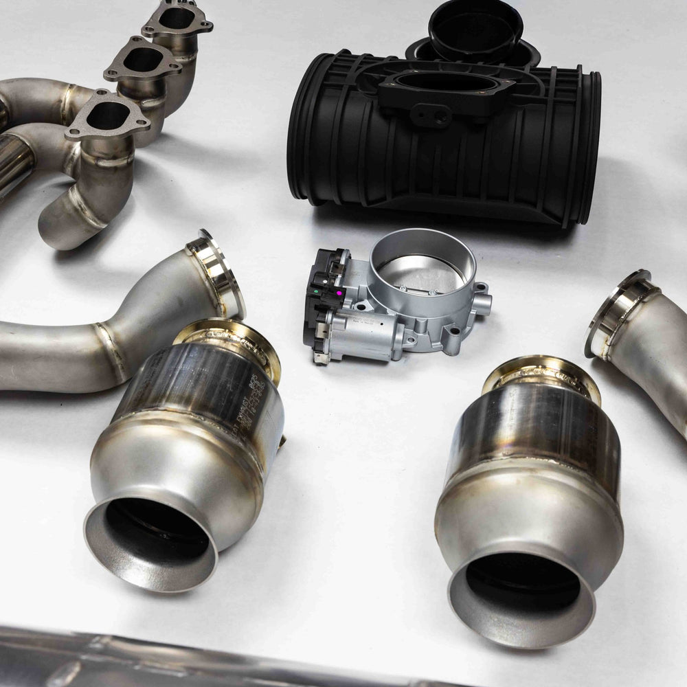 718 GT4RS D3 Power Package - 93mm Intake + Street Headers + Muffler - Dundon Motorsports
