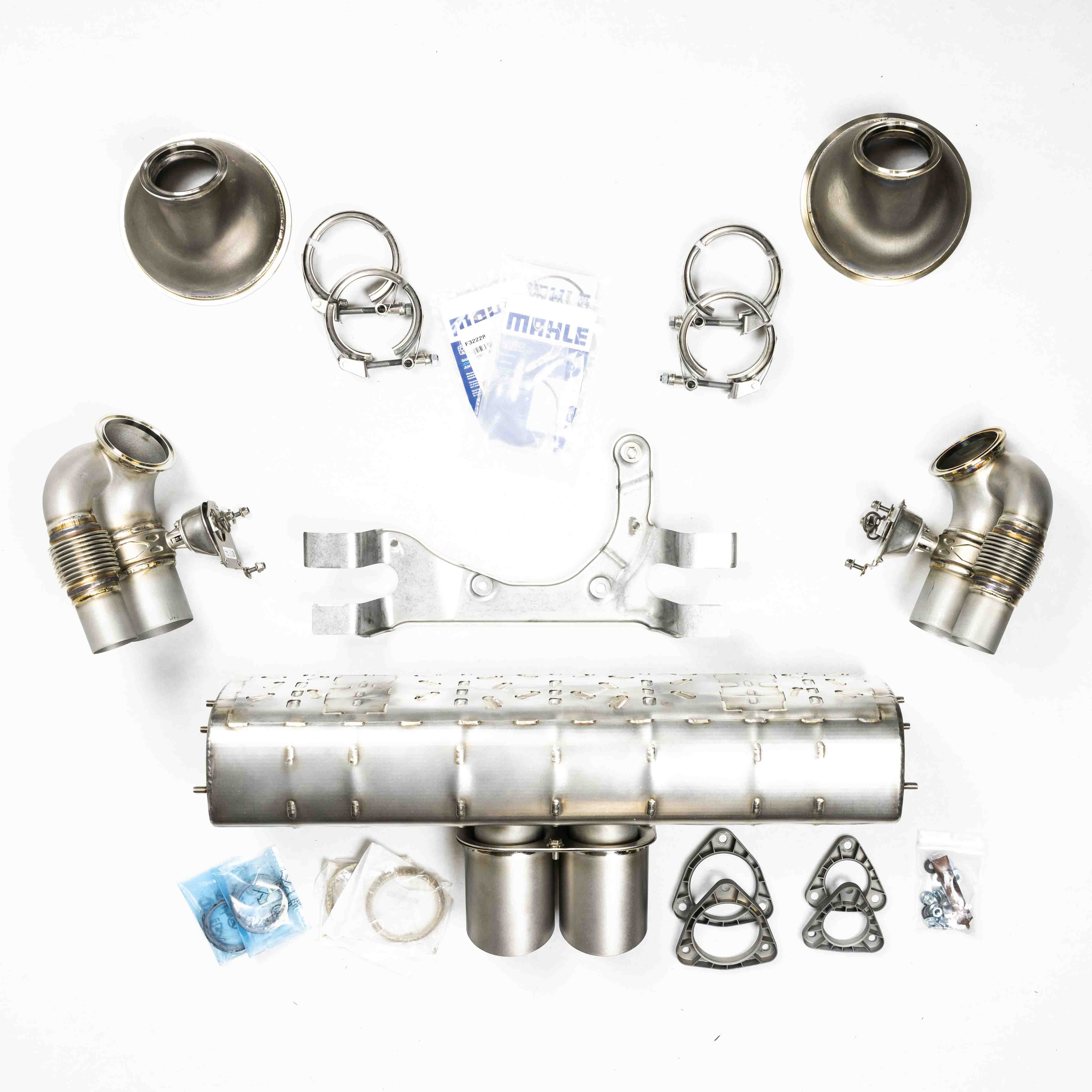 992 GT3 Exhaust: Valved Cat-Back System (EU/RoW Version)