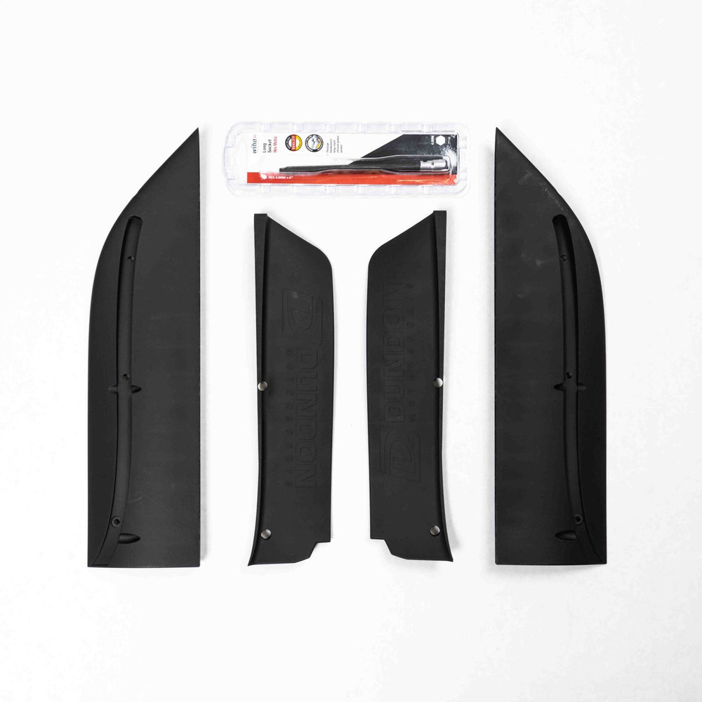 "Cup" End Fences for Dundon Valkyrie Splitter - Dundon Motorsports