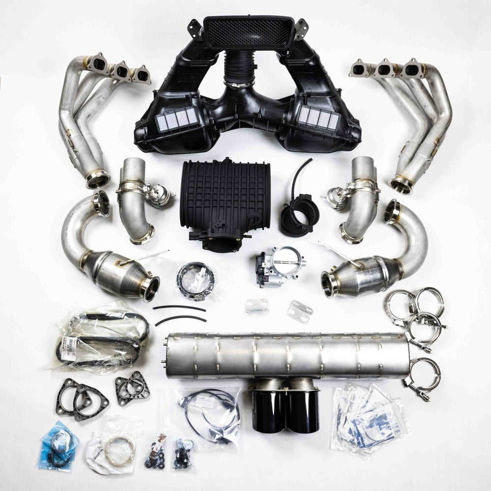 D3 Street Header/93mm Intake Kit/Optional Lifetime Muffler Power Package (2014 - 2016 991.1 GT3) - Dundon Motorsports
