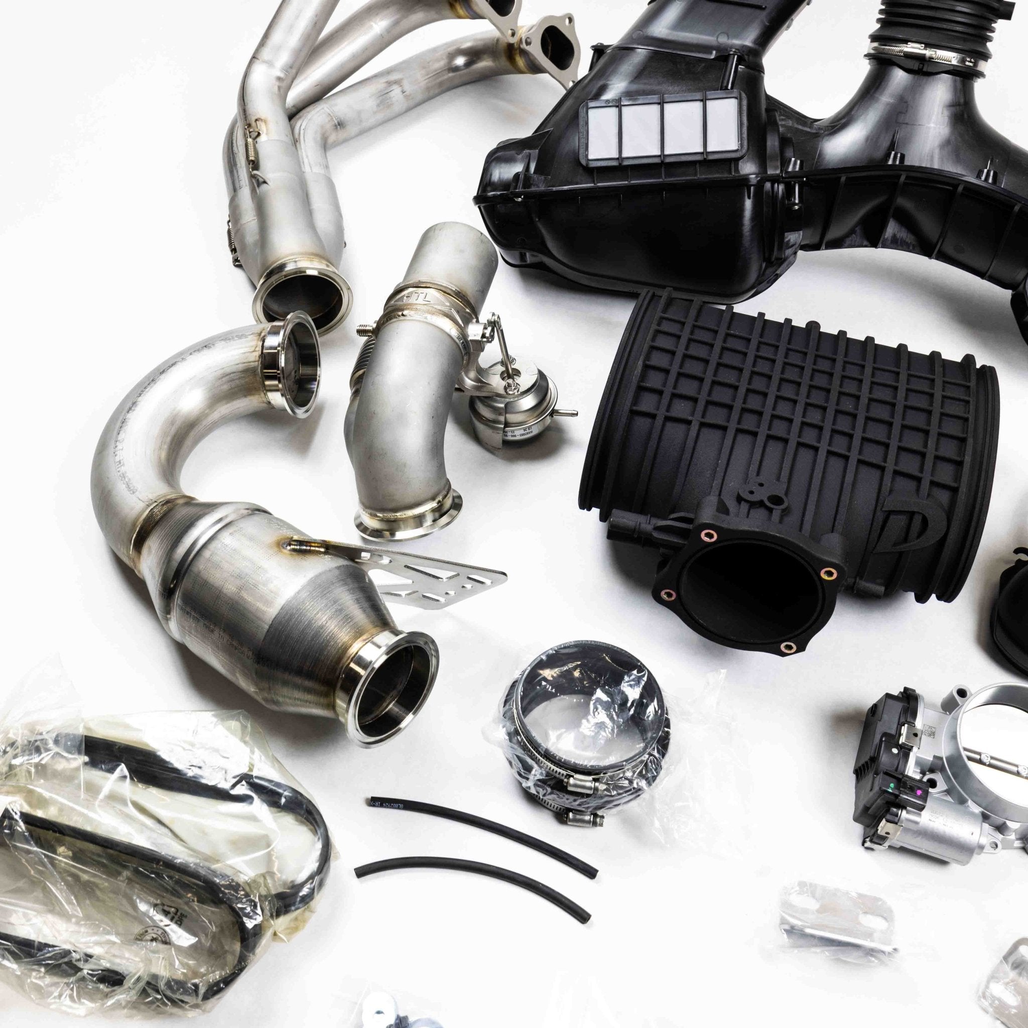 D3 Street Header/93mm Intake Kit/Optional Lifetime Muffler Power Package (2014 - 2016 991.1 GT3) - Dundon Motorsports