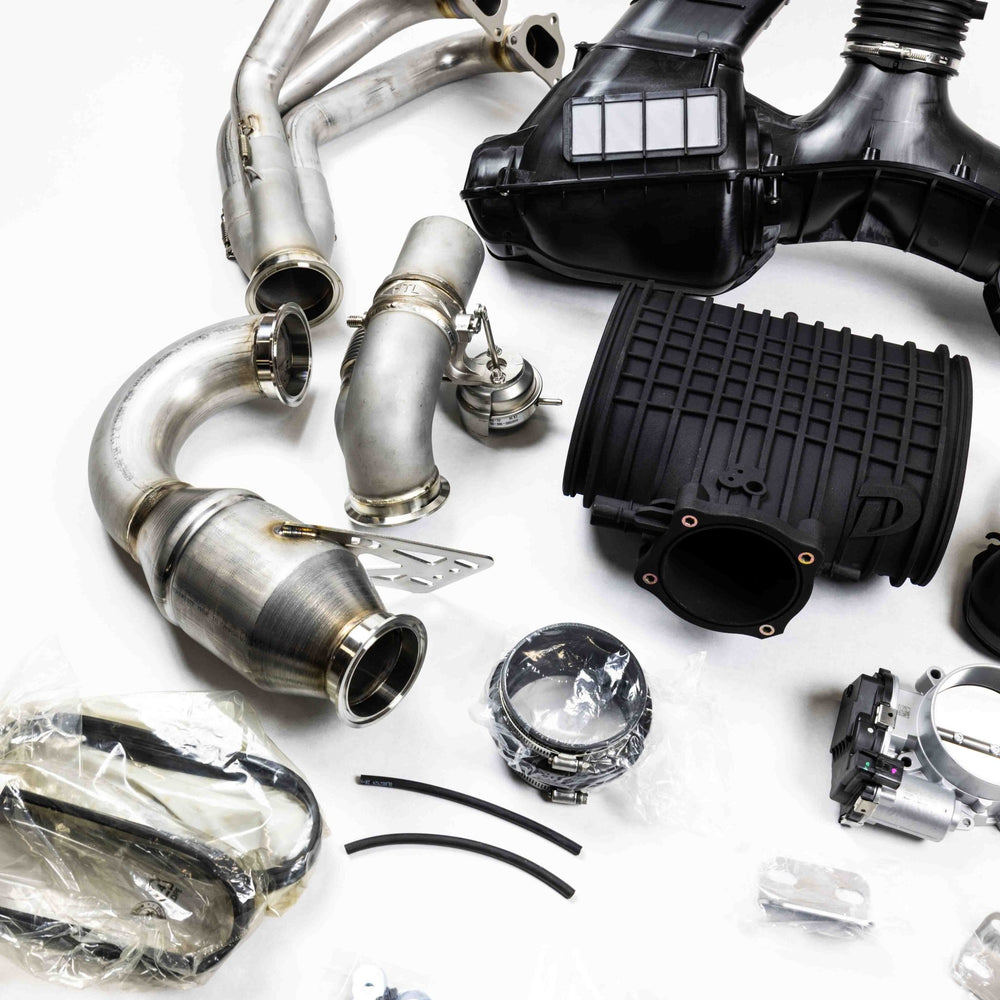 D3 Street Header/93mm Intake Kit/Optional Lifetime Muffler Power Package (2014 - 2016 991.1 GT3) - Dundon Motorsports