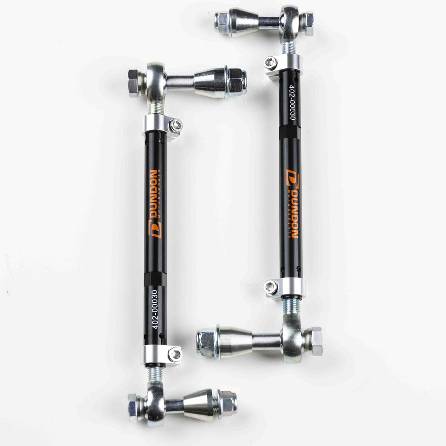Rear Adjustable Sway Bar End Link Set for 991 & 992 Turbo/Turbo S - Dundon Motorsports