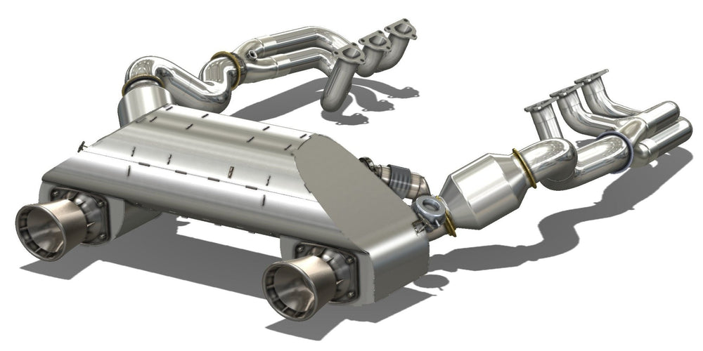 718 GT4RS D3 Power Package - 93mm Intake + Street Headers + Muffler - Dundon Motorsports