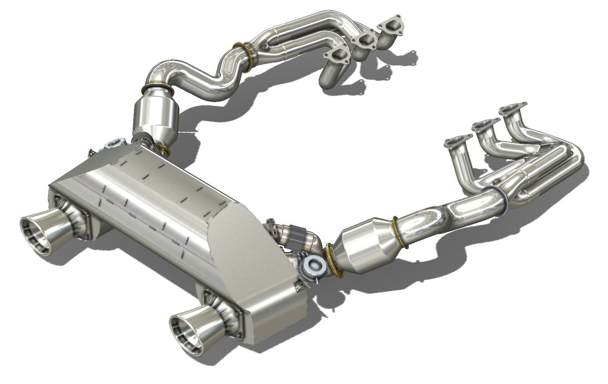718 GT4RS D3 Power Package - 93mm Intake + Street Headers + Muffler - Dundon Motorsports
