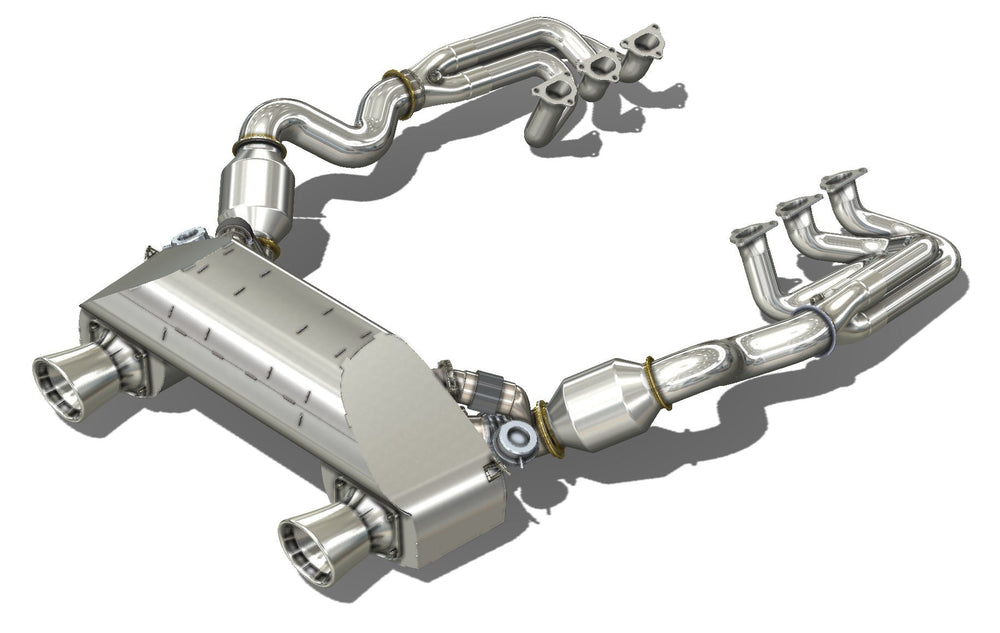 718 GT4RS D3 Power Package - 93mm Intake + Street Headers + Muffler - Dundon Motorsports