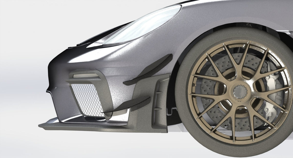 718 GT4RS Dual Carbon Fiber Dive Planes - Dundon Motorsports