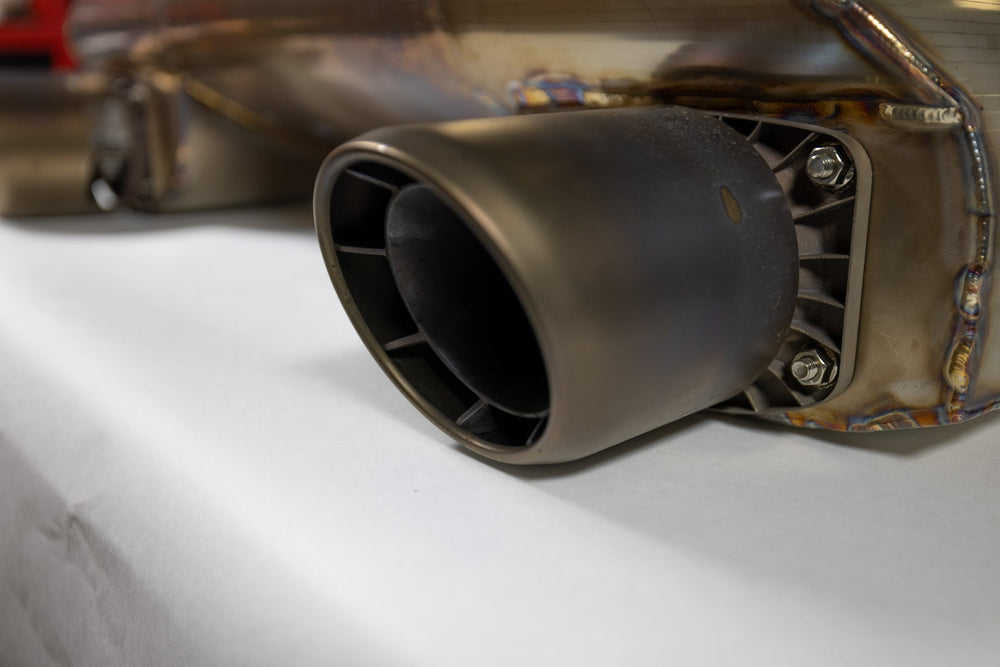 718 GT4RS V11 Muffler - Dundon Motorsports
