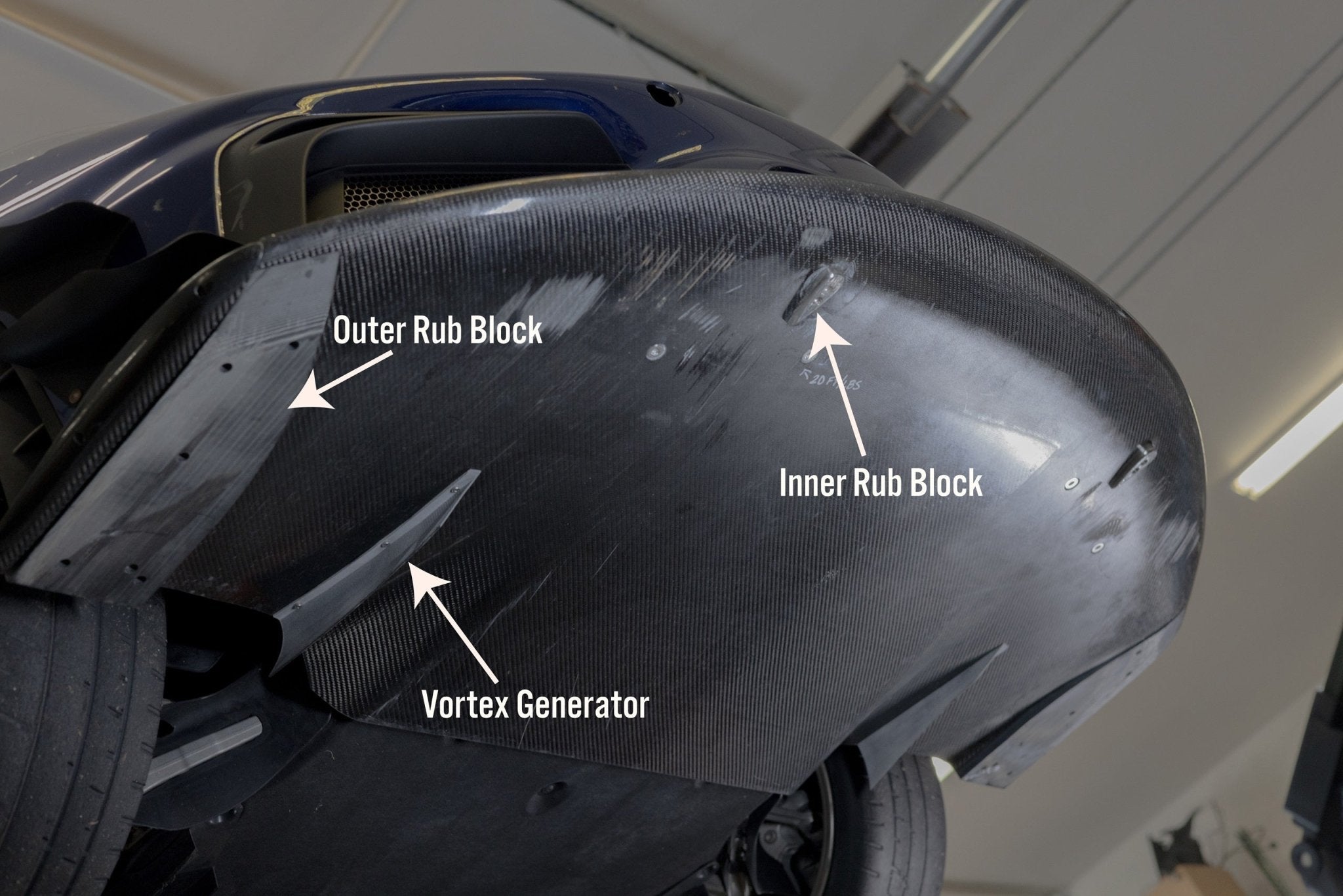 718 GT4RS Valkyrie Carbon Splitter with Dual Dive Planes - Dundon Motorsports