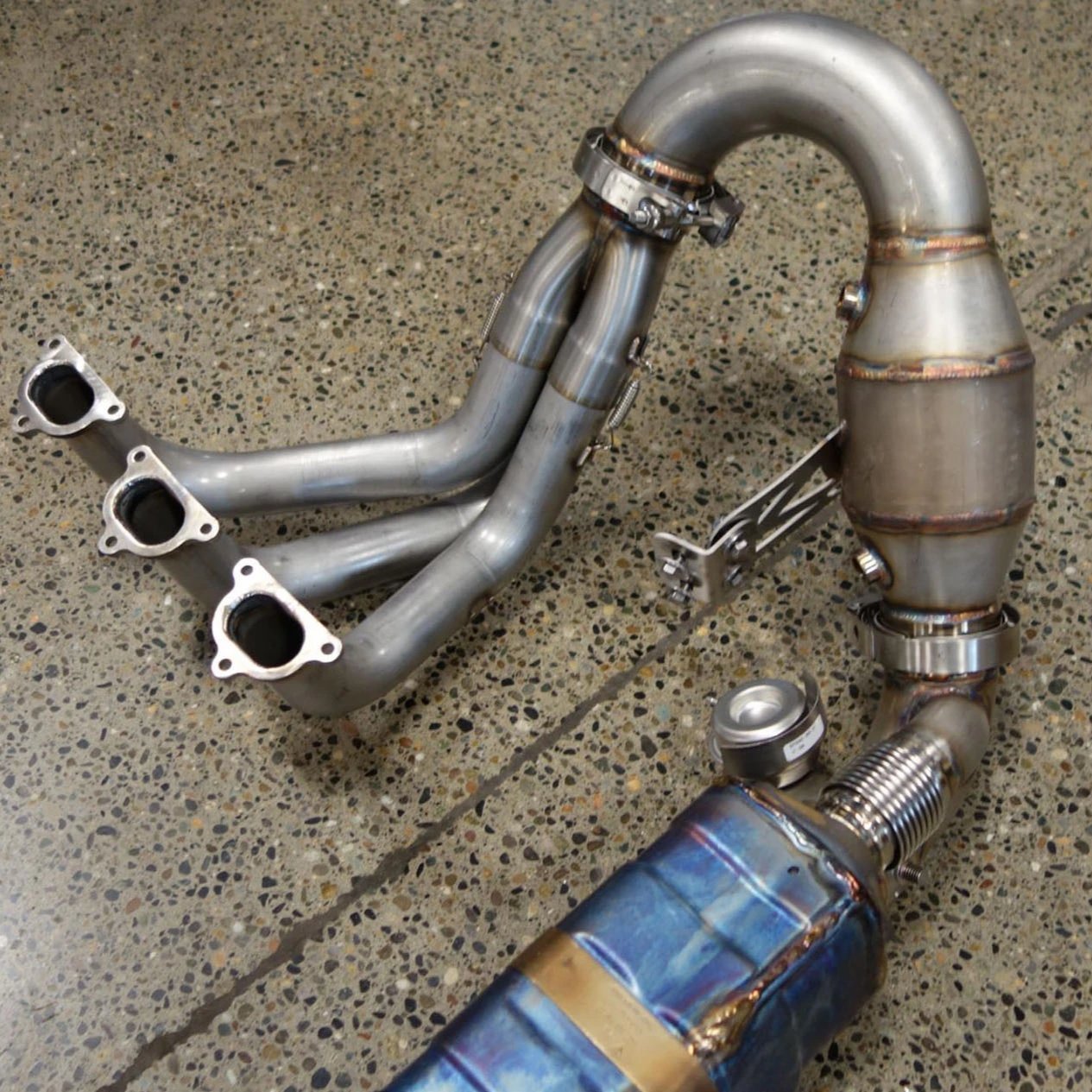 991.1 GT3RS and 911R Long Tube Street Header Exhaust System - Dundon Motorsports