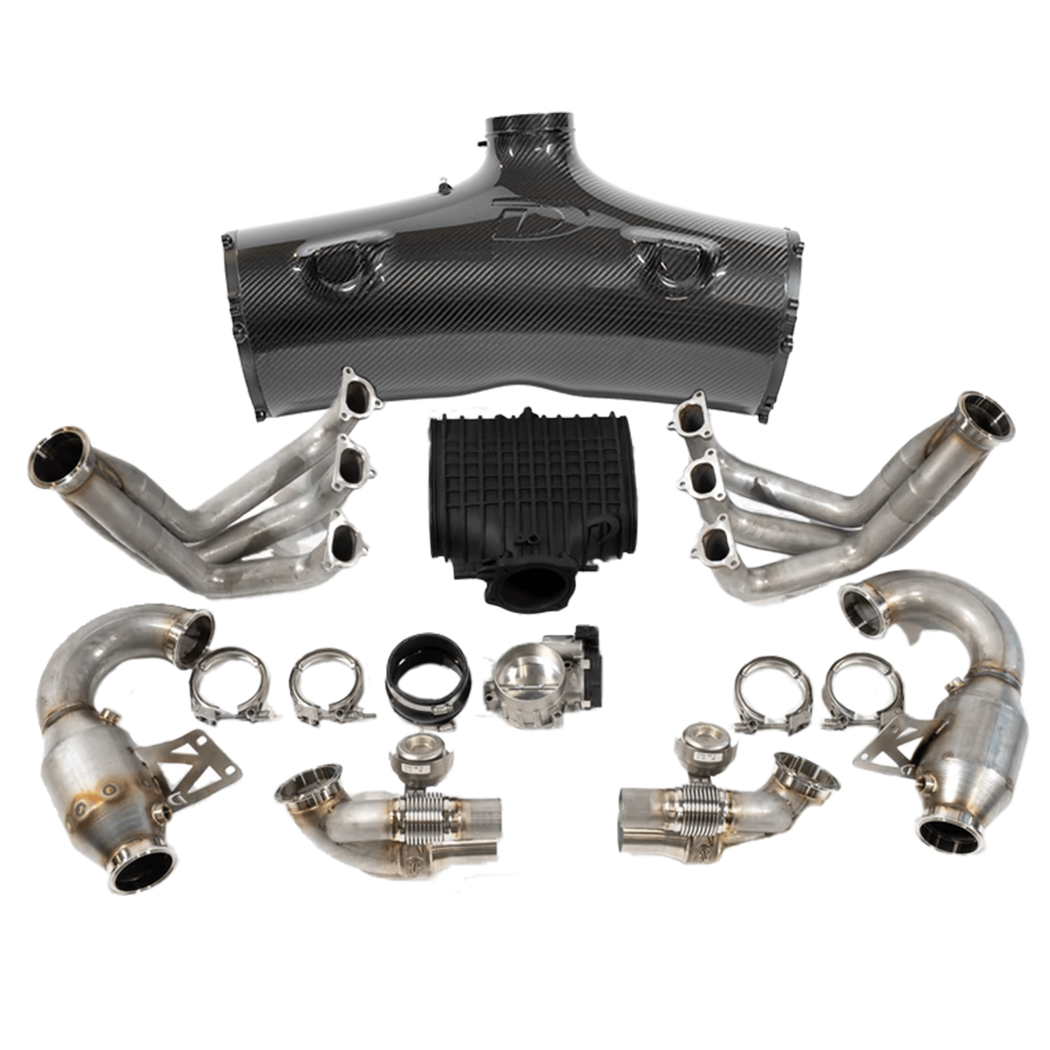 991.1 GT3RS Street Header, 93mm Intake Kit, Optional Lifetime Muffler Exhaust D3 Power Package - Dundon Motorsports