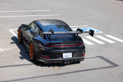 992 GT3 "Valkyrie" Carbon Swan Neck Wing Package Rear Far View - Dundon Motorsports