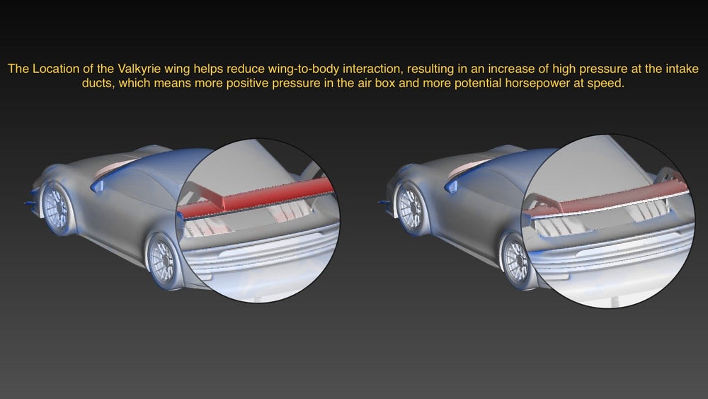 992 GT3 "Valkyrie" Carbon Swan Neck Wing Package Location is Important - Dundon Motorsports