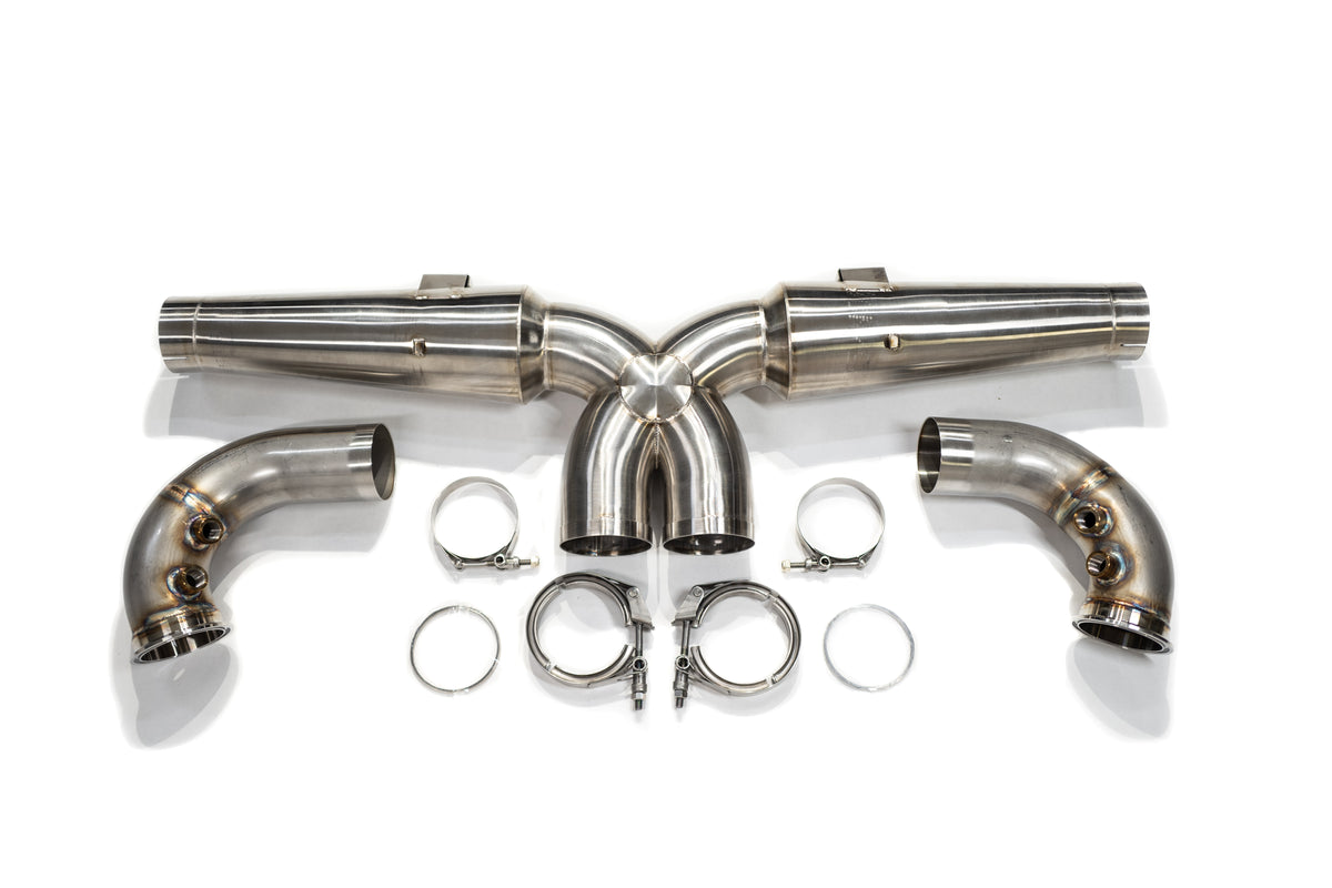991 and 997 Inconel Megaphone Center Muffler Delete "Crack Pipe" Exhaust, image 5