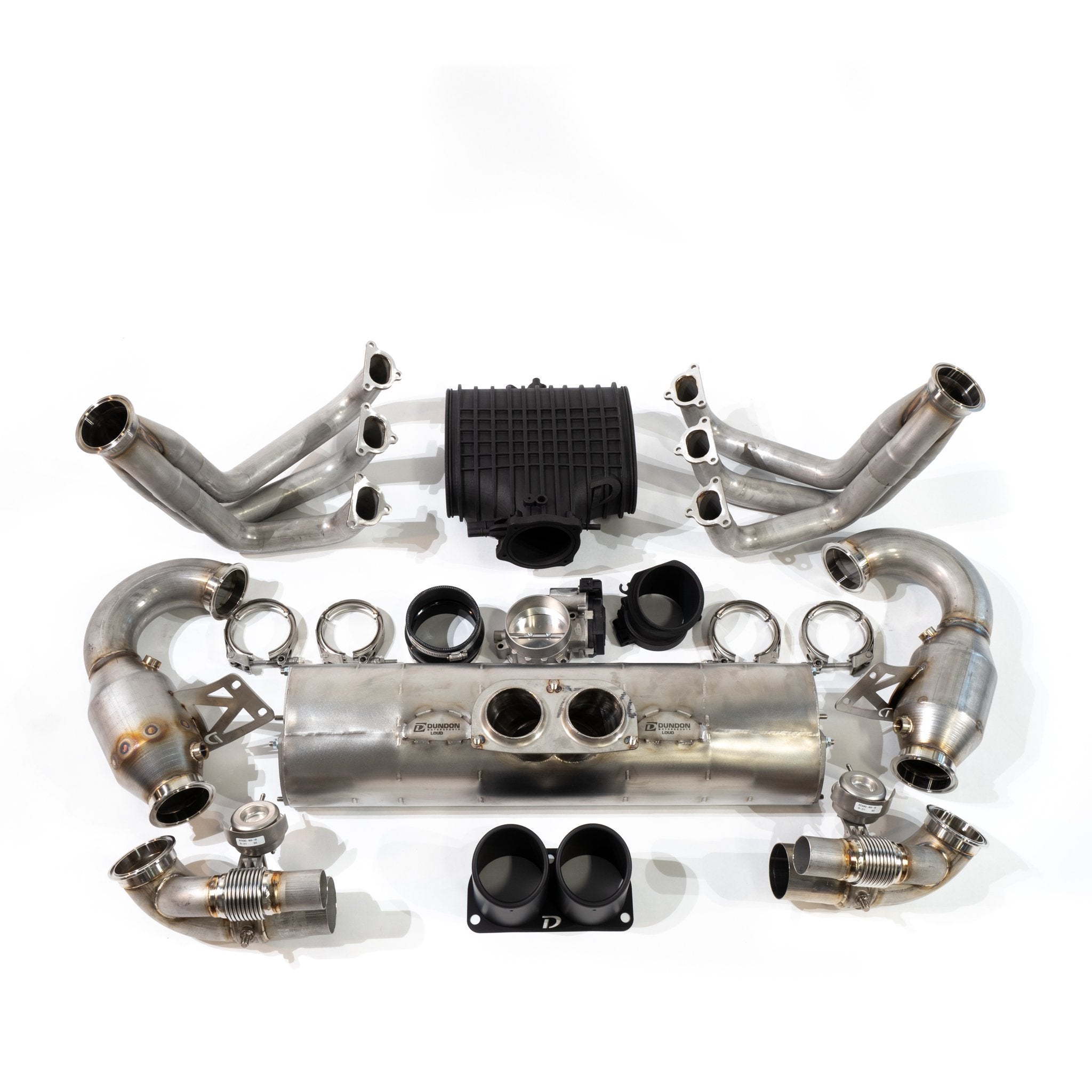 D3 Street Header/93mm Intake Kit/Optional Lifetime Muffler Power Package (2018-2019 991.2 Touring) - Dundon Motorsports