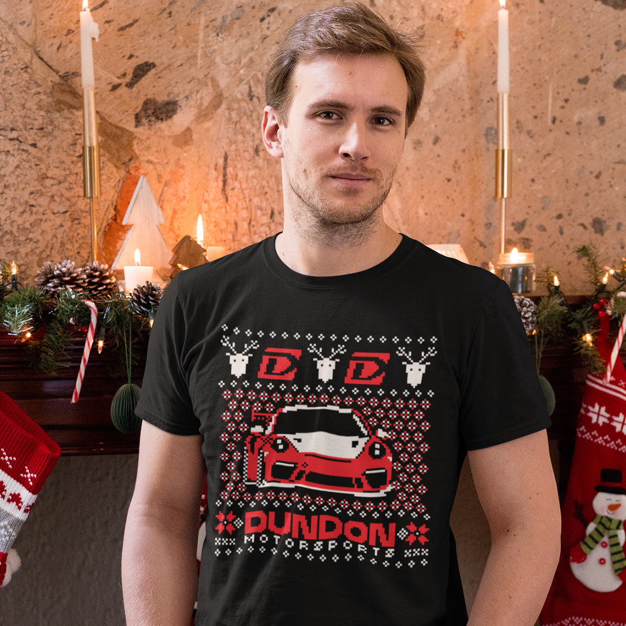 Dundon Motorsports Christmas Sweater T-shirt - Dundon Motorsports