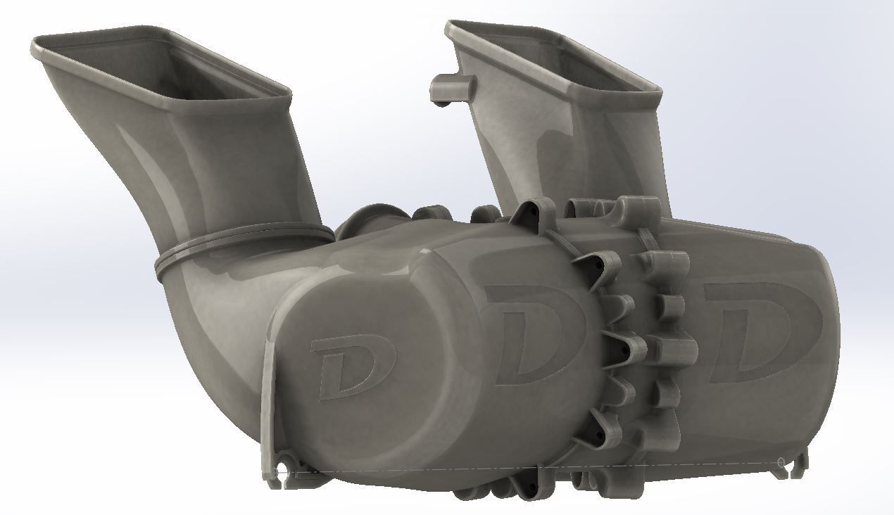 Intake Kit: Dual Cone Airbox, 93mm Throttle Body, Dundon Center Plenum (991.2 GT3) - Dundon Motorsports