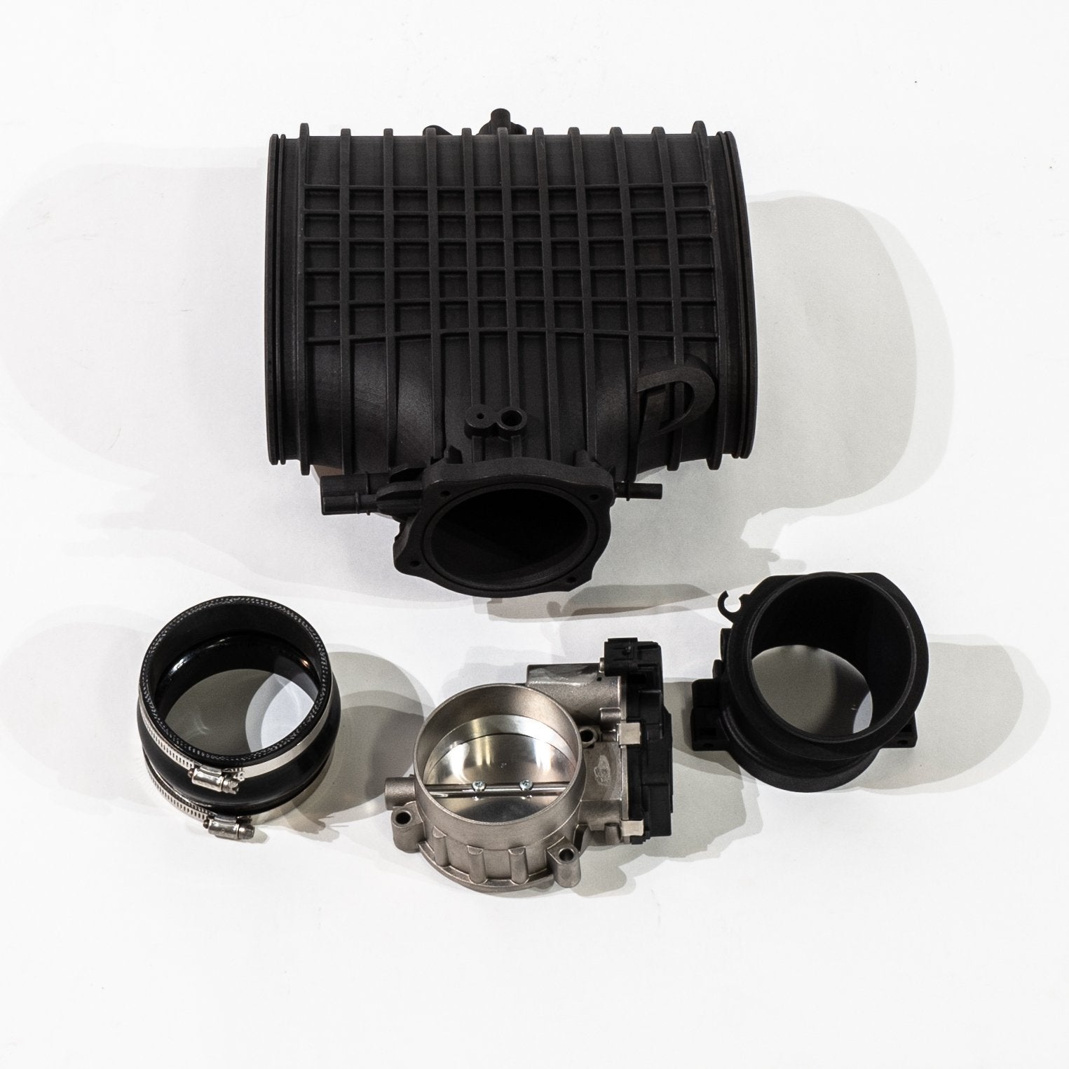 Pre-Owned Intake Kit: Dual Reverse Cone Airbox, 93mm Throttle Body, Dundon Center Plenum (991.2 GT3RS) - Dundon Motorsports