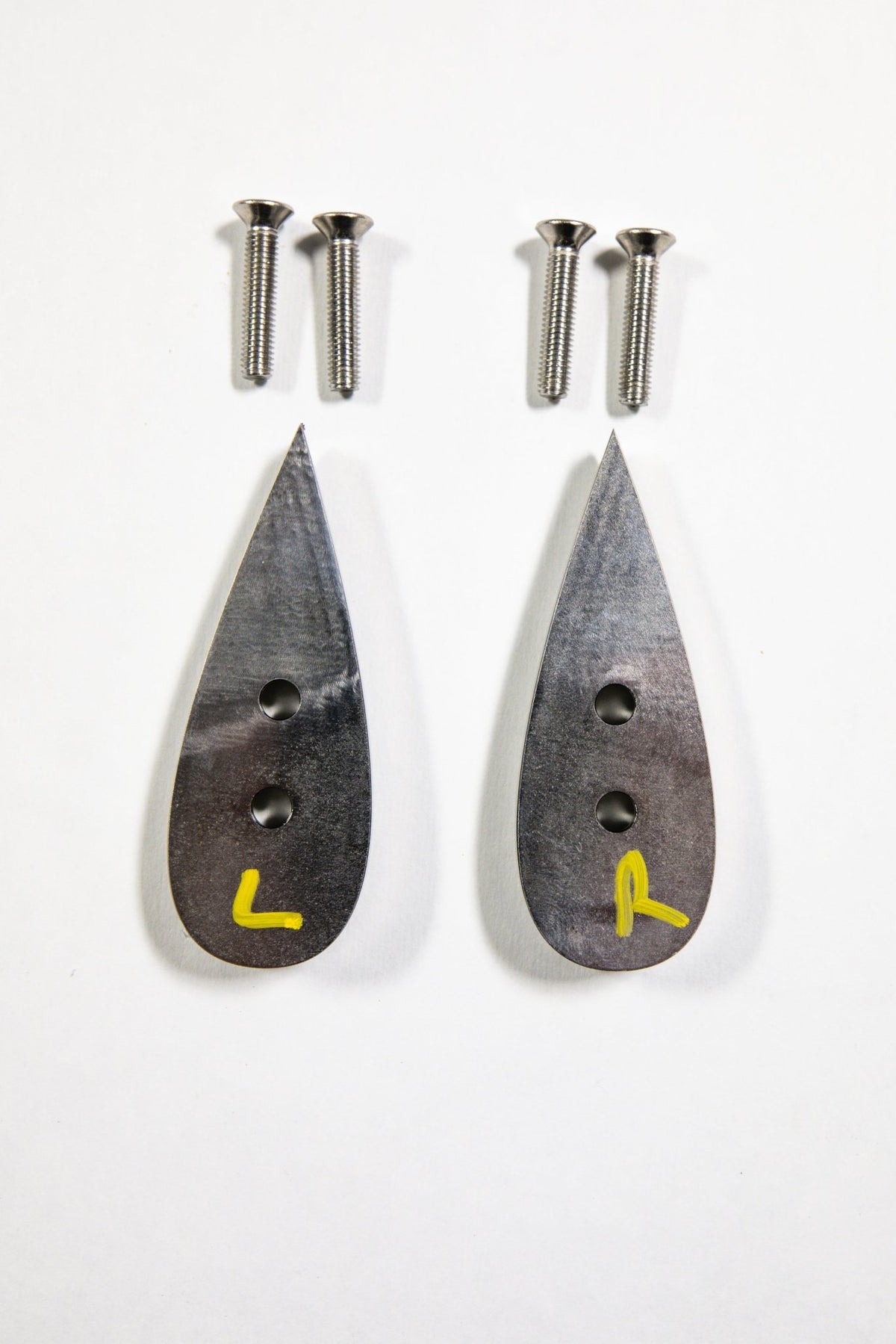 Titanium Anti-Skid pucks for Dundon Valkyrie Splitter - Dundon Motorsports